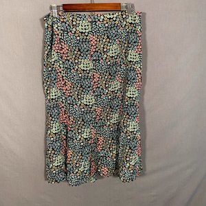 NWT Christopher & Banks Multicolor Floral Skirt